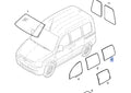 Window Rear Right Fixed fits Opel Vauxhall Combo C F06 F25 13121958 Genuine View Front