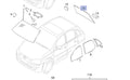 Windscreen Rear Tailgate fits Opel Vauxhall Corsa C 13121985 Genuine View Front