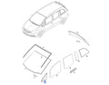 Window Front Quarter Right Fixed fits Opel Vauxhall Zafira B 13123923 Genuine View Front