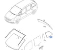 Window Rear Quarter Right fits Opel Vauxhall Zafira B 13123932 Genuine View Front