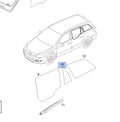 Window Rear Door Right Fixed fits Opel Vauxhall Astra H Estate L35 Genuine 13124138 View Front