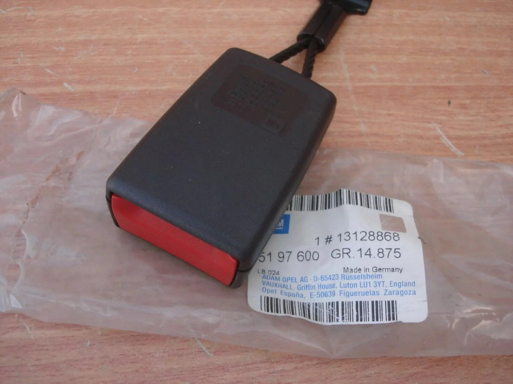 Seat Belt Buckle Lock Rear Left fits Opel Vauxhall Astra H 13128868 Genuine View Right