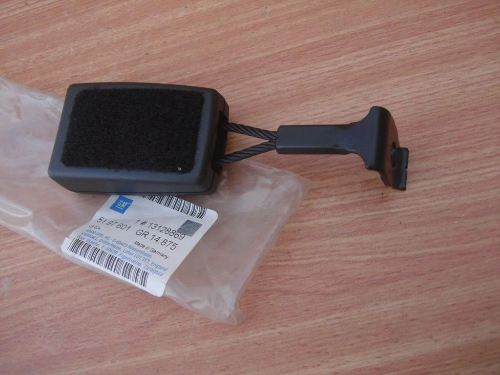 Seat Belt Buckle Lock Rear Right fits Opel Vauxhall Astra H 13128869 Genuine View Front