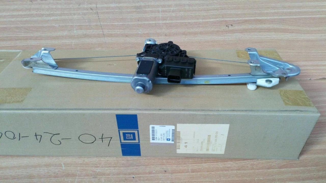 Window Regulator Rear Left w Motor fits Opel Vauxhall Zafira B 13132231 Genuine View Front
