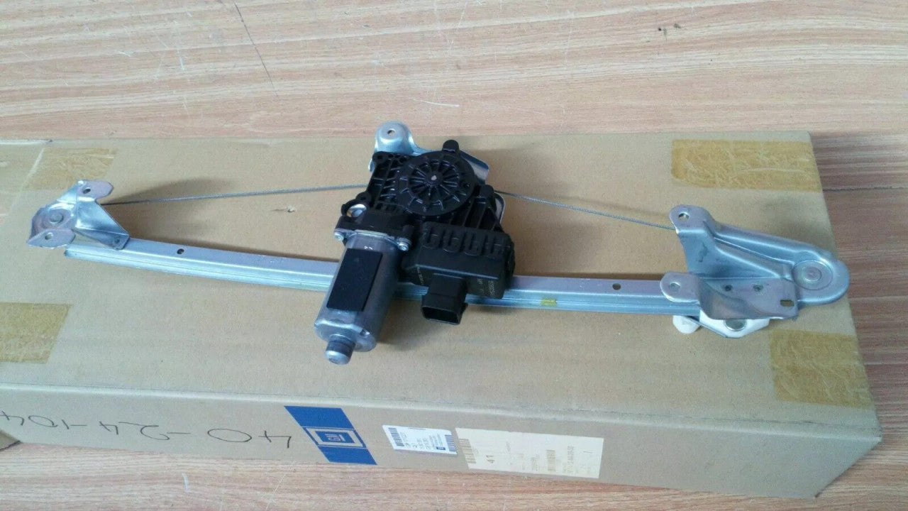 Window Regulator Rear Left w Motor fits Opel Vauxhall Zafira B 13132231 Genuine View Rear