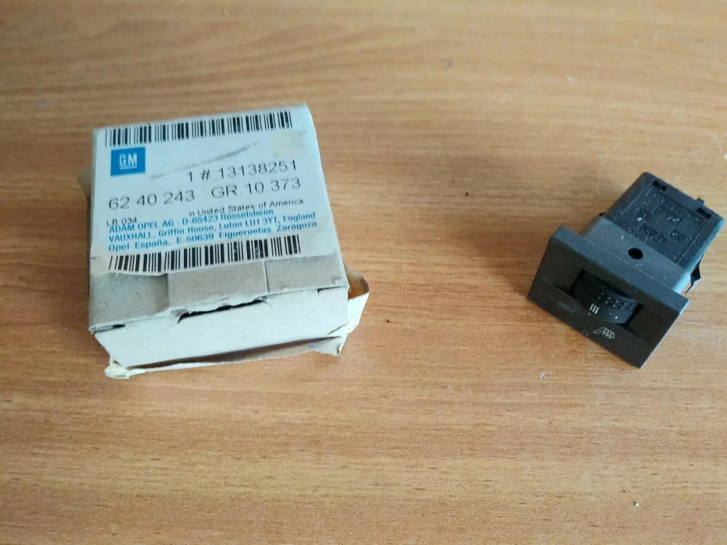 Switch Heated Front Left Seat Black fits Opel Vauxhall Vectra C Signum Genuine 13138251 View Front