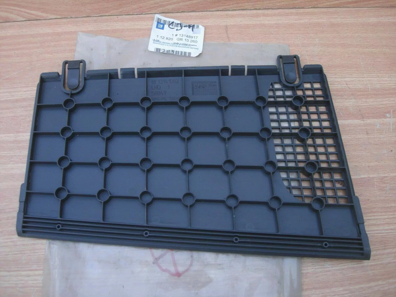 Glove Box Shelf LHD fits Opel Astra H 13148917 Genuine View Rear