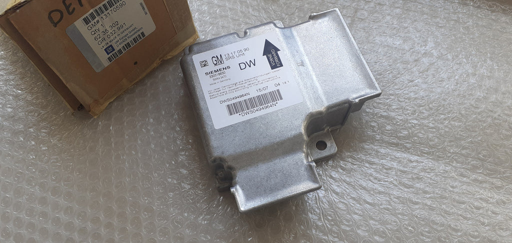 Airbag Control Module RHD fits Opel Vauxhall Vectra C Signum 13170590 Genuine View Front