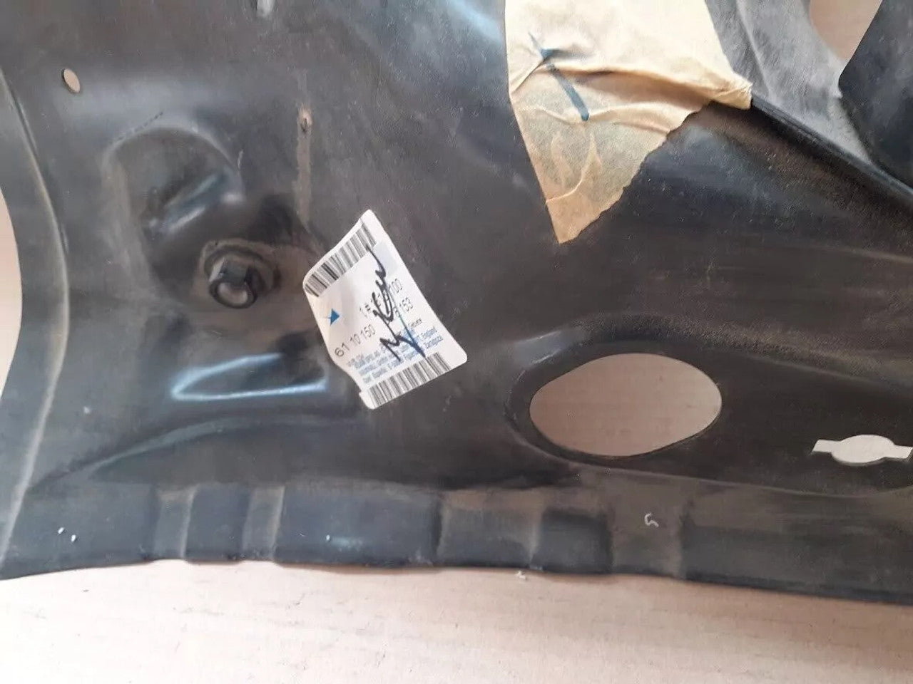Front Wheelhouse Panel Right fits Opel Vauxhall Astra H 13181100 Genuine View Rear
