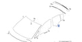 Window Rear Door Right fits Opel Vauxhall Corsa D E 13188527 Genuine View Front