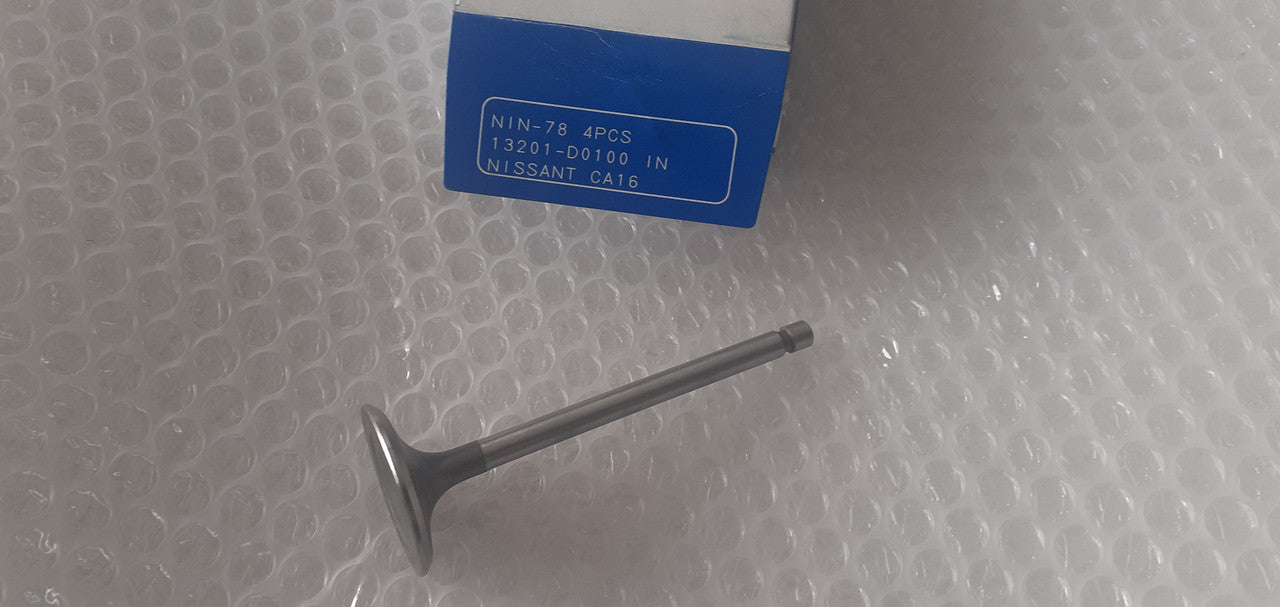 4x Intake Inlet Valve fits Nissan CA16 engine 38x7x106.7 13201-D0100 View Front