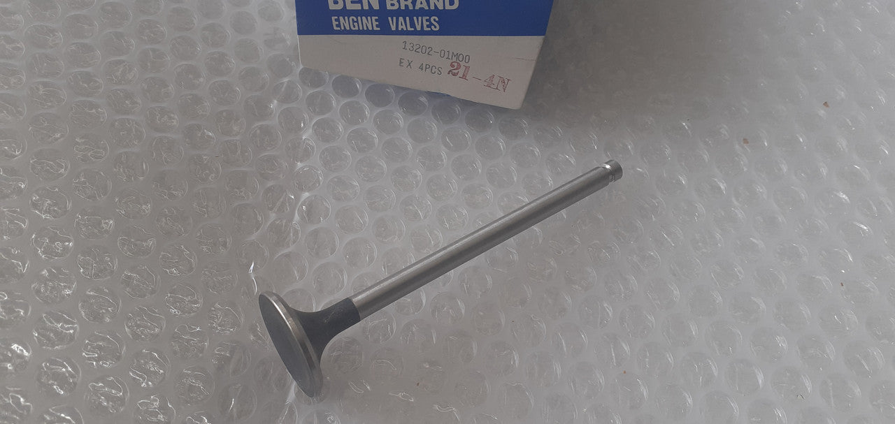 4x Exhaust Valve fits Nissan E13 E15 30x7x118.2 13202-01M00 View Front