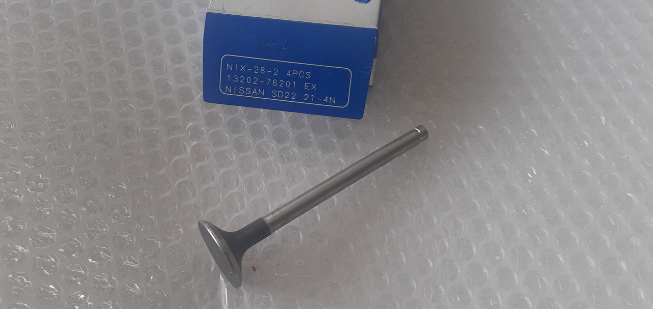 4x Exhaust Valve fits Nissan SD22 SD33 32.5x8x117 Oversize 0.20mm 13202-76201 View Front