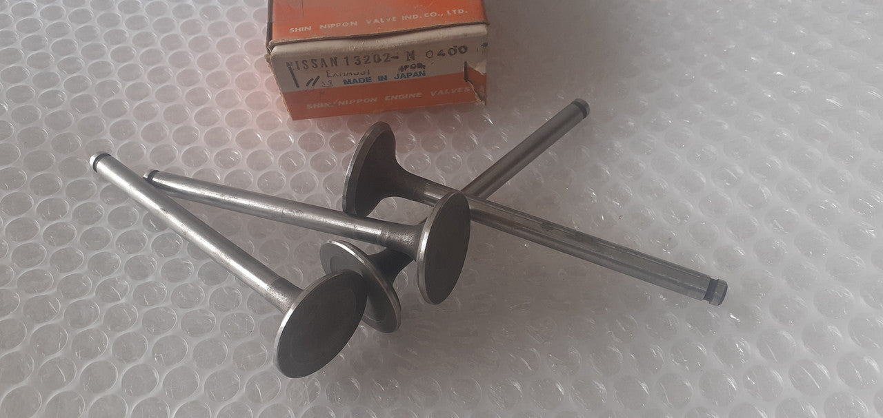 4x Exhaust Valve fits Nissan Datsun L18 L20B L26 L28 35x8x117.50 13202-N0400 View Front