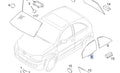 Window Front Door Right fits Opel Vauxhall Corsa C 13205911 Genuine View Front