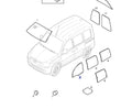 Window Front Door Left fits Opel Vauxhall Combo C 13205914 Genuine View Front