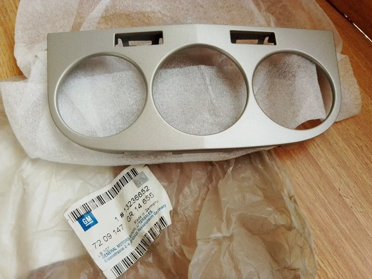 Centre Console Cover Heater Control fits Opel Vauxhall Corsa D 13236652 Genuine View Front