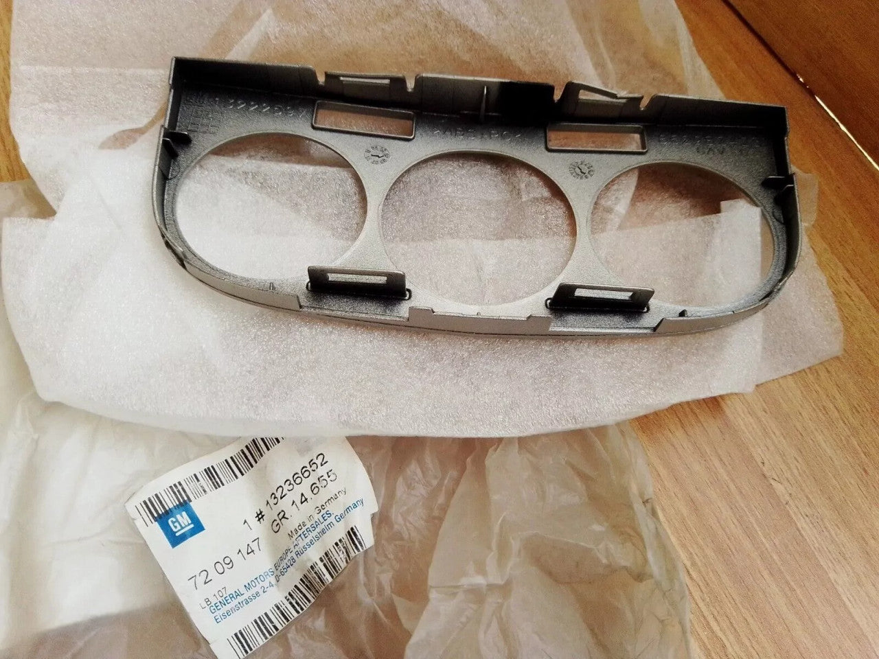 Centre Console Cover Heater Control fits Opel Vauxhall Corsa D 13236652 Genuine View Rear