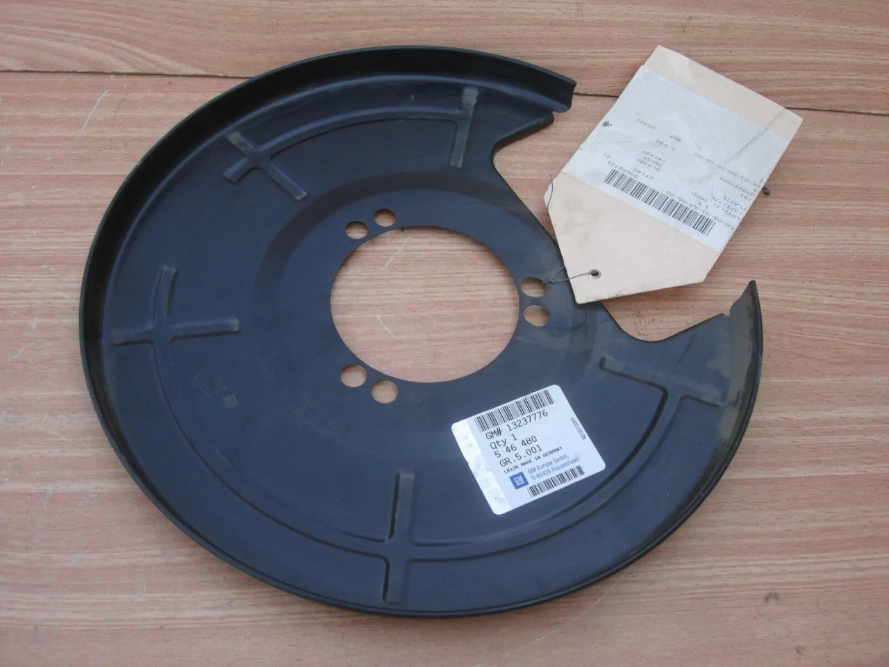 Brake Disc Shield Rear Right fits Opel Vauxhall Insignia 13237776 Genuine View Front