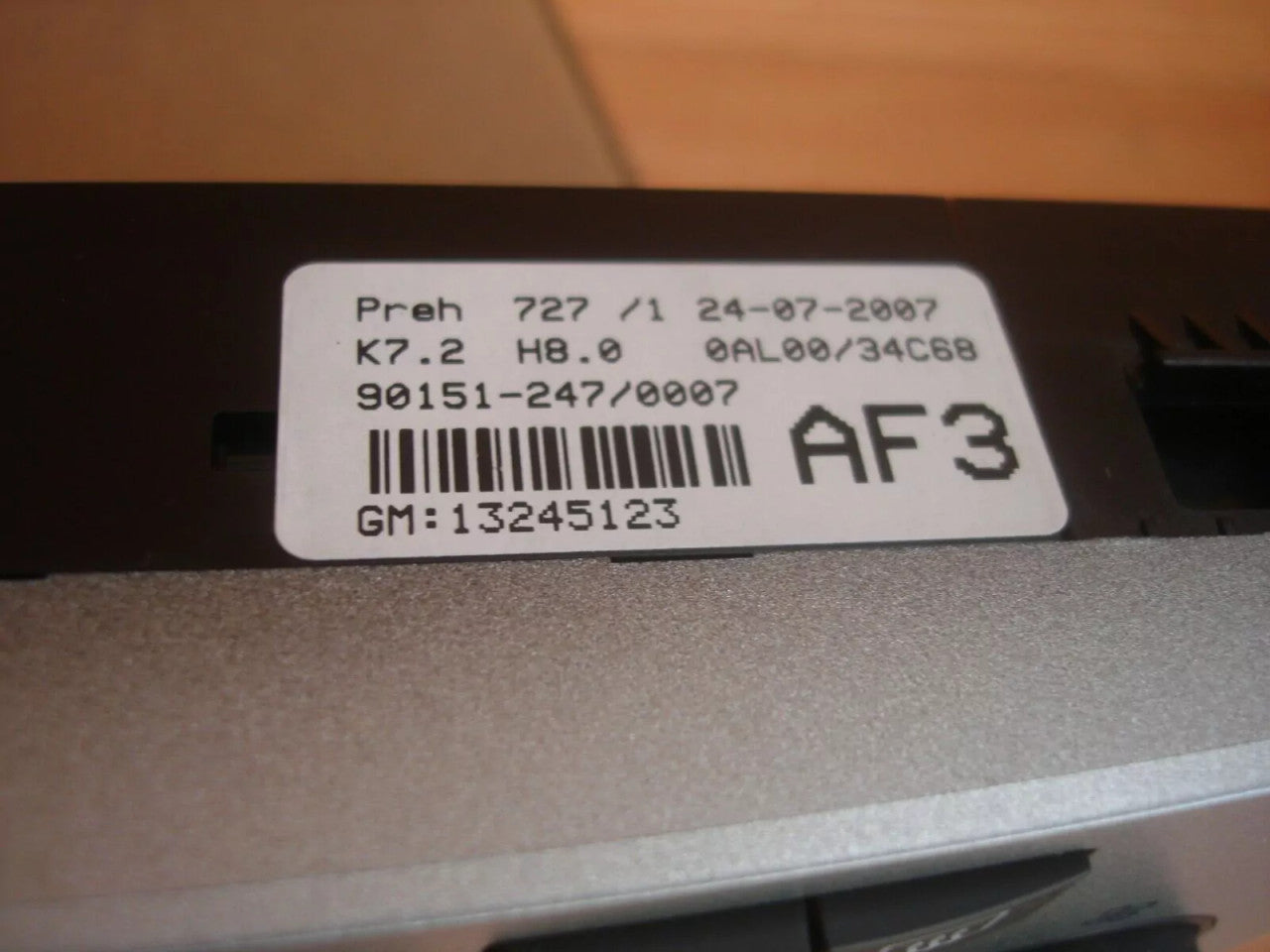 A/C & Heater Control fits Opel Vauxhall Astra H 13245123 Genuine View Rear