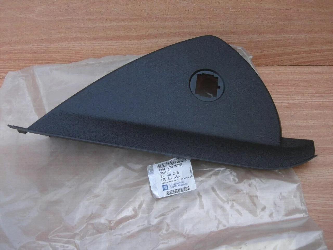 Instrument Panel Cover Right Black fits Opel Vauxhall Insignia 13275266 Genuine View Front