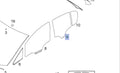 Window Rear Door Right fits Opel Vauxhall Corsa D E 13288414 Genuine View Front