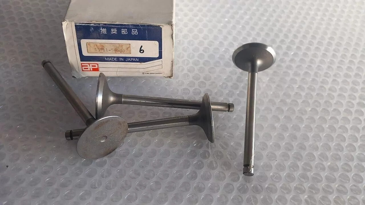 4x Intake Valves Inlet fits Toyota Coaster Dyna Toyoace Land Cruiser B 2B engine 13711-56020/56030 View Front