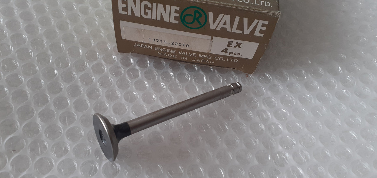 4x Exhaust Valve fits Toyota Corolla Publica K engine 28x8x100.2 13715-22010 View Front