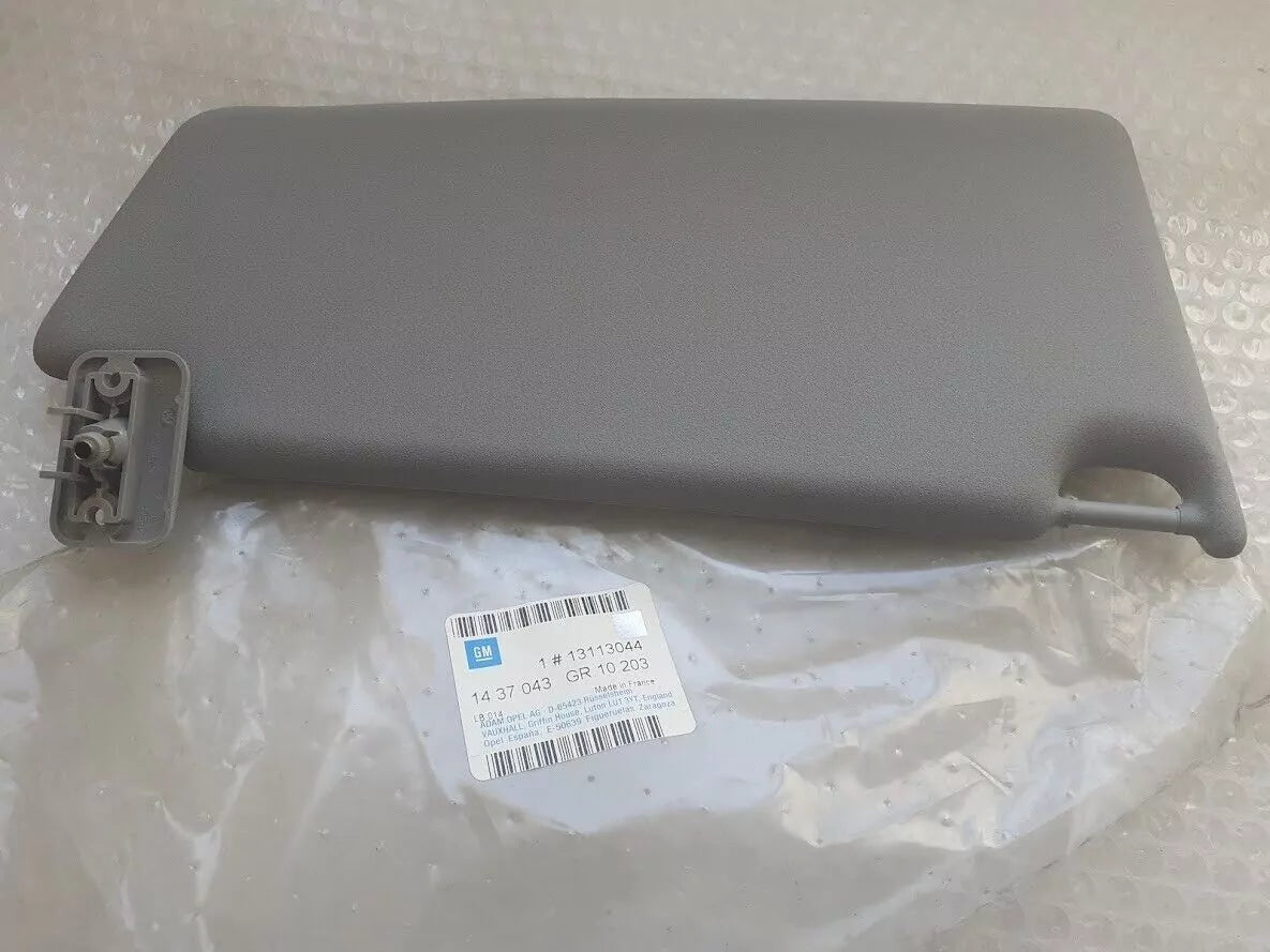 Sun Visor Left RHD Grey fits Opel Vauxhall Astra H 13113044 Genuine View Rear