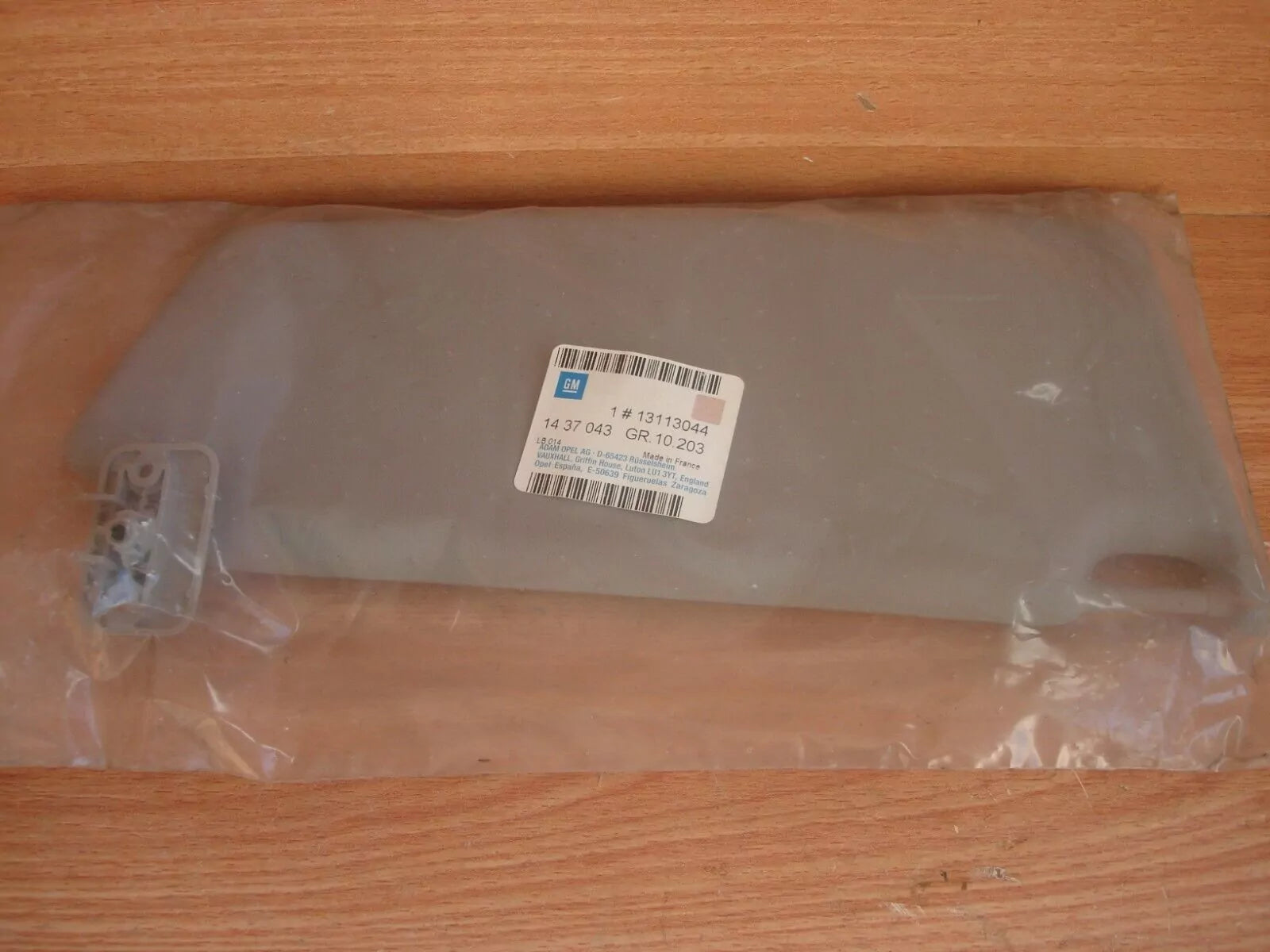 Sun Visor Left RHD Grey fits Opel Vauxhall Astra H 13113044 Genuine View Rear