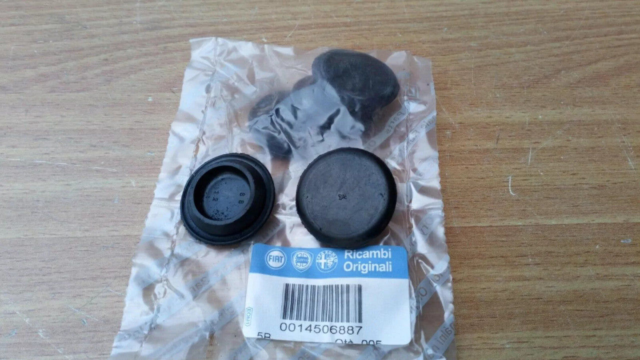 2x Door Rubber Caps Plugs fits Fiat Alfa Romeo Lancia 14506887 Genuine View Front