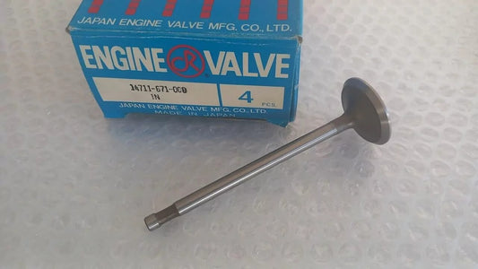 4x Intake Valves Inlet fits Honda Civic 1.5 Engine EC ED EF EJ engines 14711-671-000 View Front