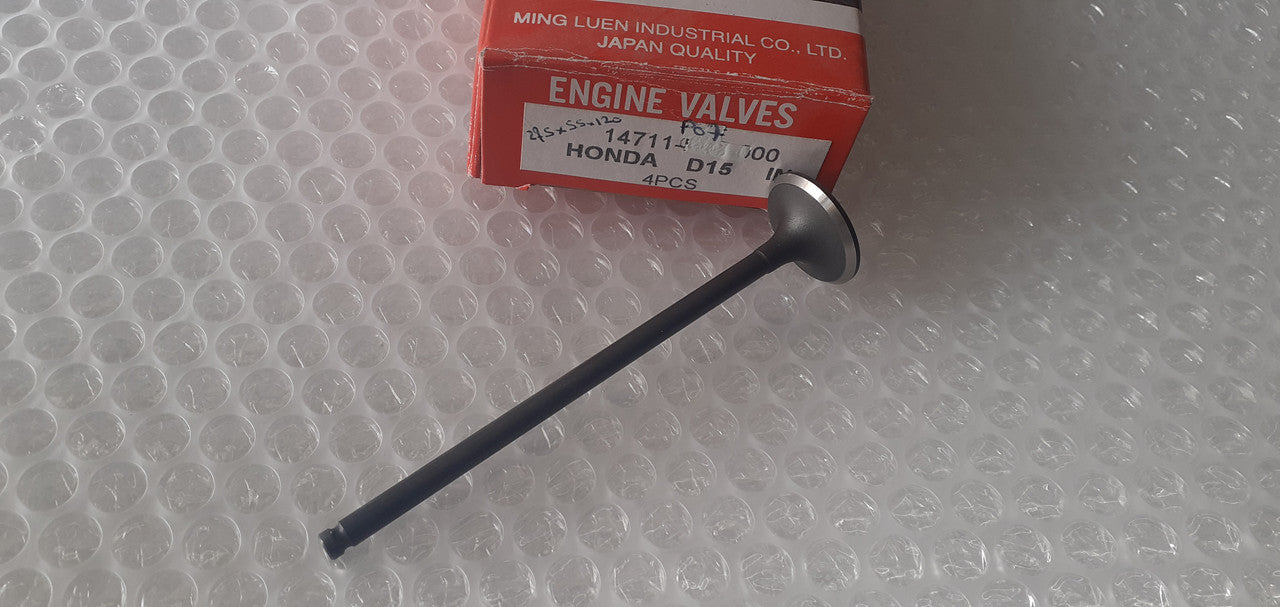 4x Intake Inlet Valve fits Honda D15 VTEC 27.5x5.5x120 14711-P07-000 View Front