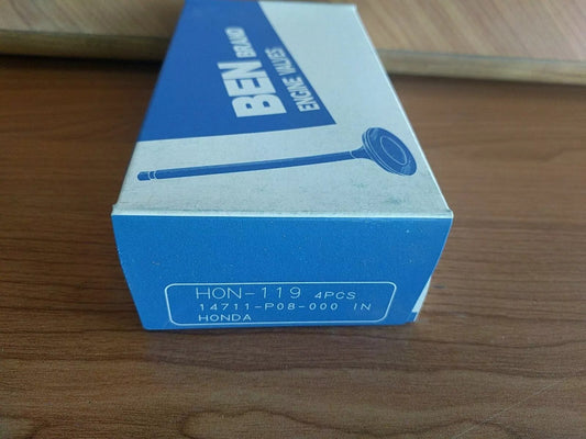 4x Intake Valves Inlet fits Honda Civic HRV CRX City Accord D13B D16B 14711-P08-000 View Front