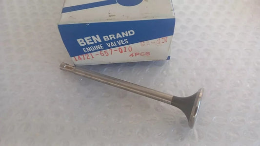 4x Exhaust Valves fits Honda Civic 1500cc EC ED EF EJ engines 14721-657-000 View Front