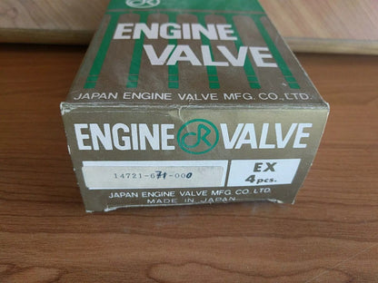 4x Exhaust Valves fits Honda Civic 1500cc EC ED EF EJ engines 14721-657-000 View Rear