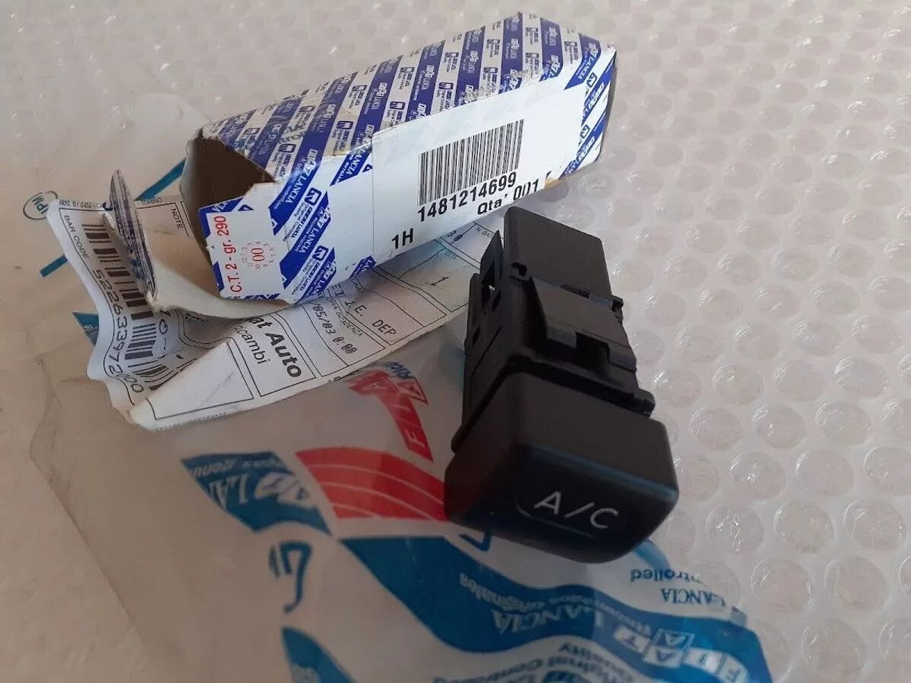 Air Condition Switch fits Fiat Ulysse Scudo Lancia Z 1481214699 Genuine View Front