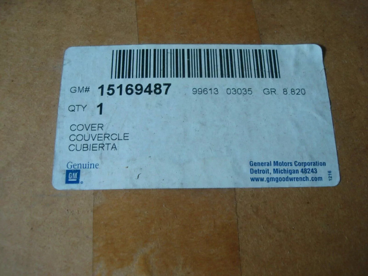 Jack Luggage Compartment Cover fits Chevrolet Blazer GMC Jimmy 15169487 Genuine View Left