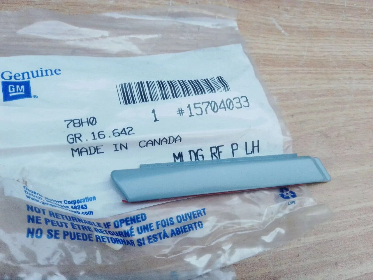 Roof Drip Molding Rear Left Trim fits Chevrolet Blazer GMC Jimmy 15704033 View Front