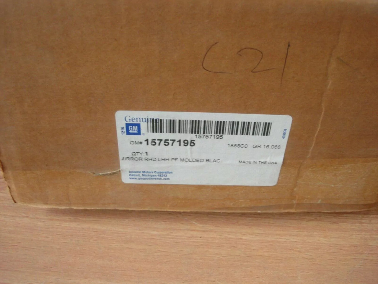 Wing Mirror Left RHD fits Chevrolet Blazer GMC Jimmy 15757195 Genuine View Left