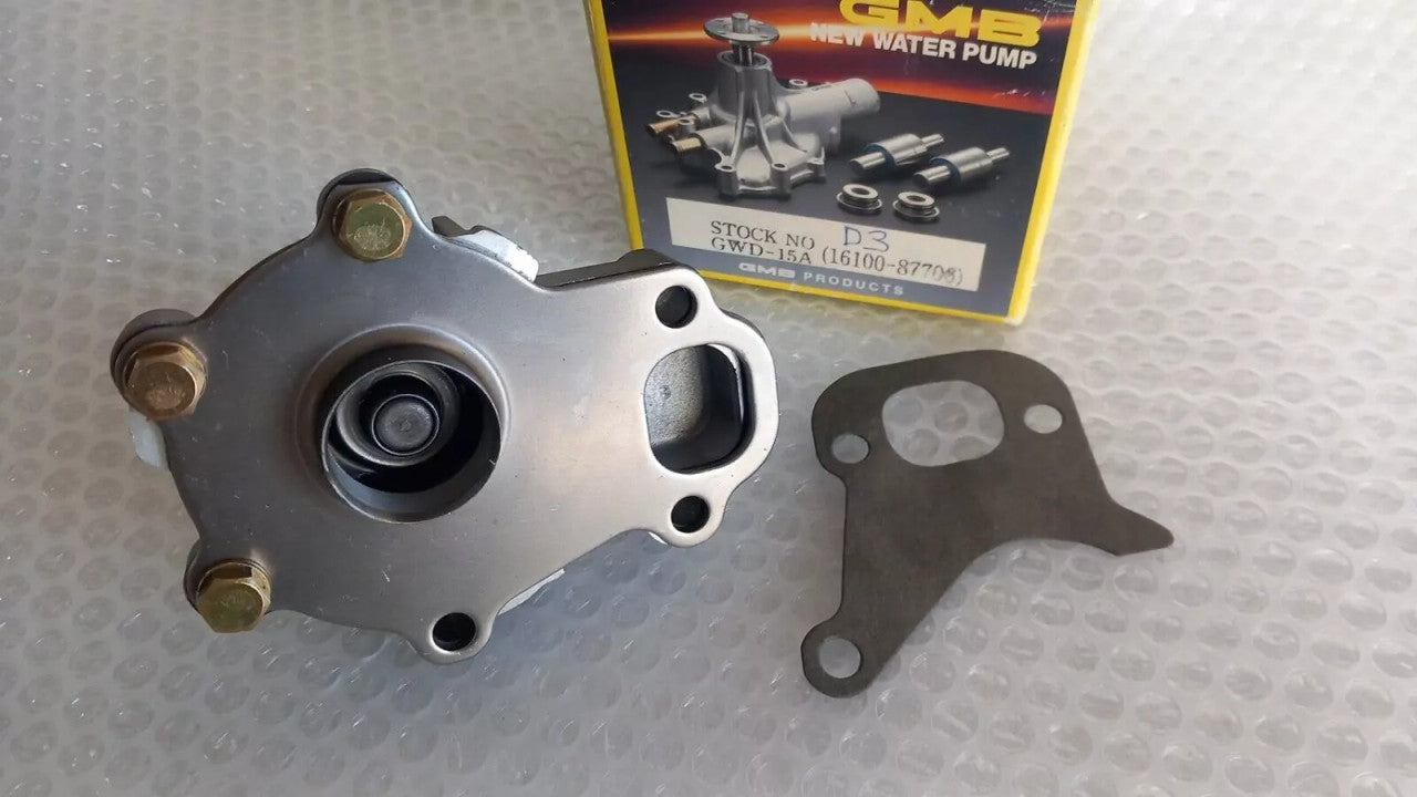 Water Pump fits Daihatsu Fellow Cuore Charade AB10 AB30 CB engines 550cc 1000cc 16100-87706 View Rear