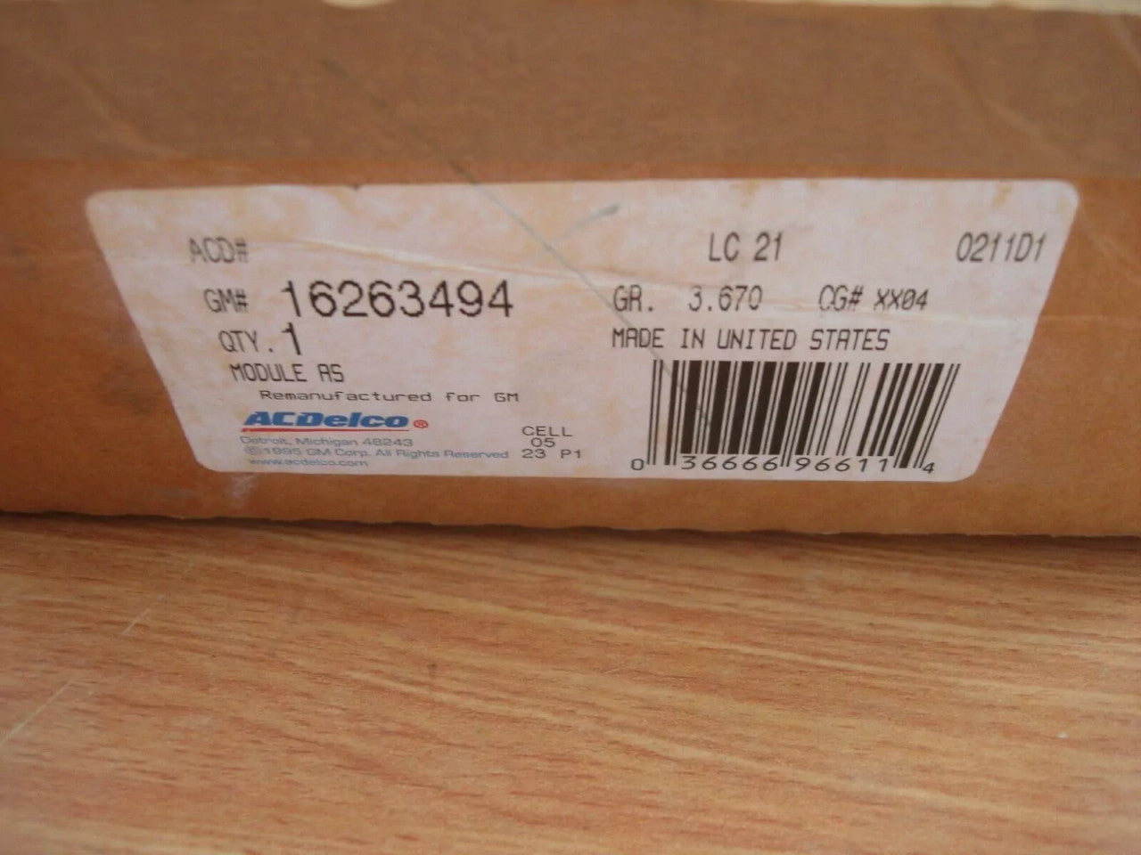 ECU Electronic Control fits Chevrolet Blazer GMC Jimmy 4.3 V6 16263494 Genuine View Upper