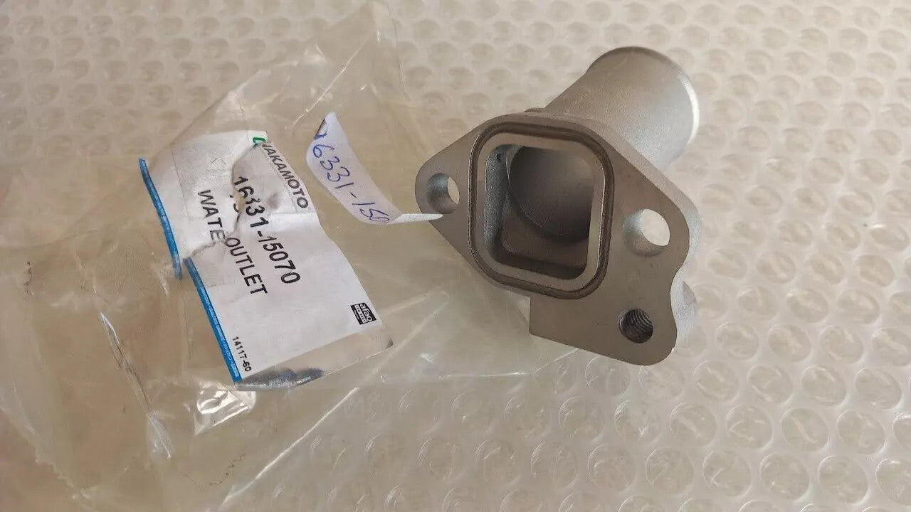 Water Outlet Flange Pipe fits Toyota Corolla AE Carina Corona AT 4AF 16331-15070 View Rear