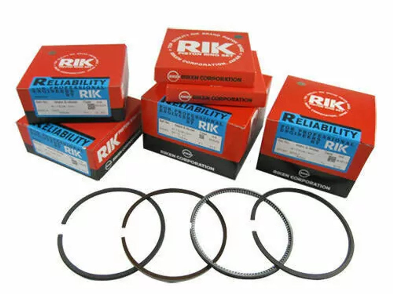 Piston Rings Set fits Isuzu 4BA1 engines 98mm 3x2.5x5 STD 17150/STD View Front