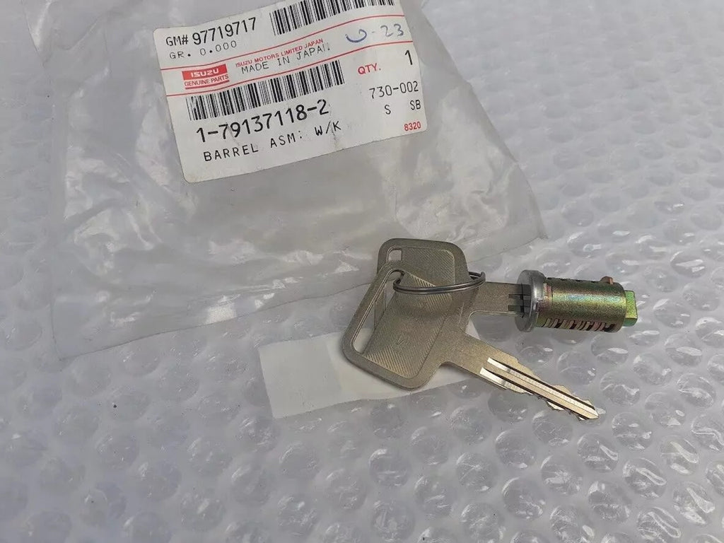 Lock Barrel and Key Steering fits Isuzu Bus Truck 1791371182 Genuine View Rear