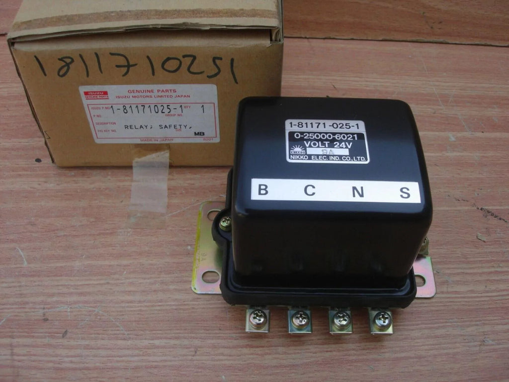 Starter Relay fits Isuzu Bus Truck Tractor Hitachi Excavator 6BD1 24V 1811710251 View Front