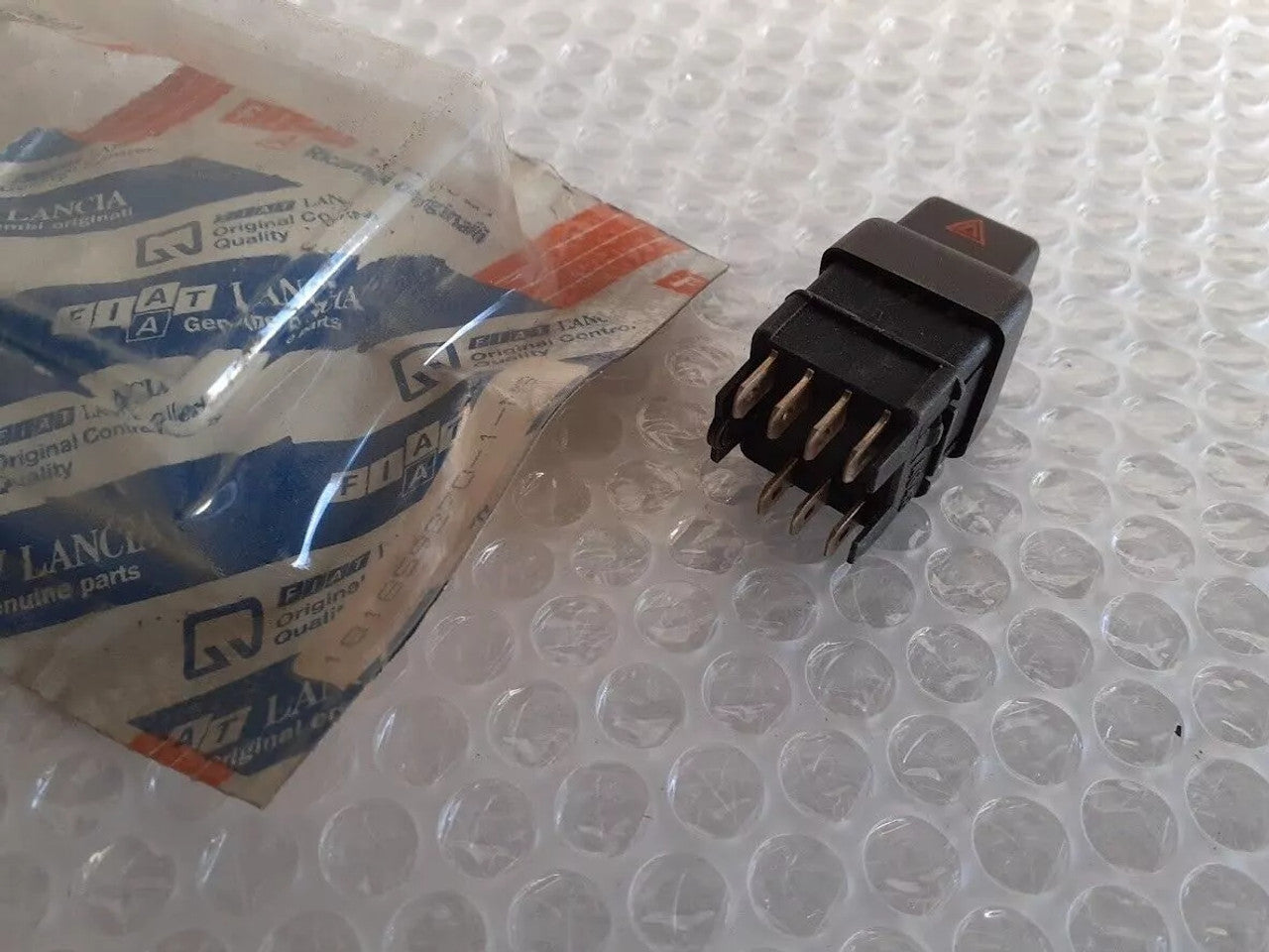 Hazard Light Switch fits Fiat Uno 181859270 Genuine View Rear