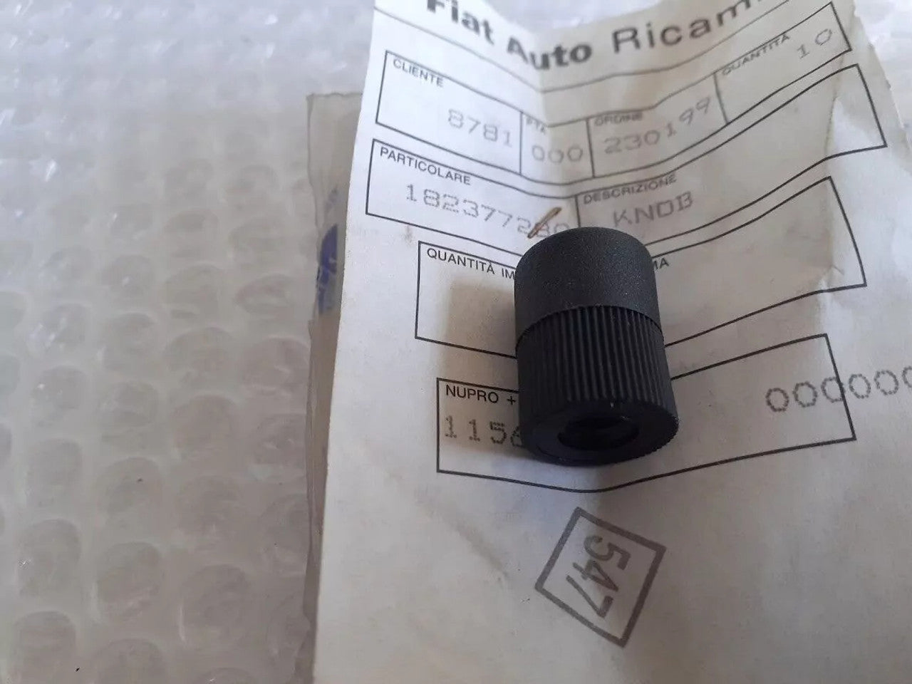 Parking Lever Hand Brake Knob fits Fiat 126 Fiorino Ducato Uno 182377280 Genuine View Rear