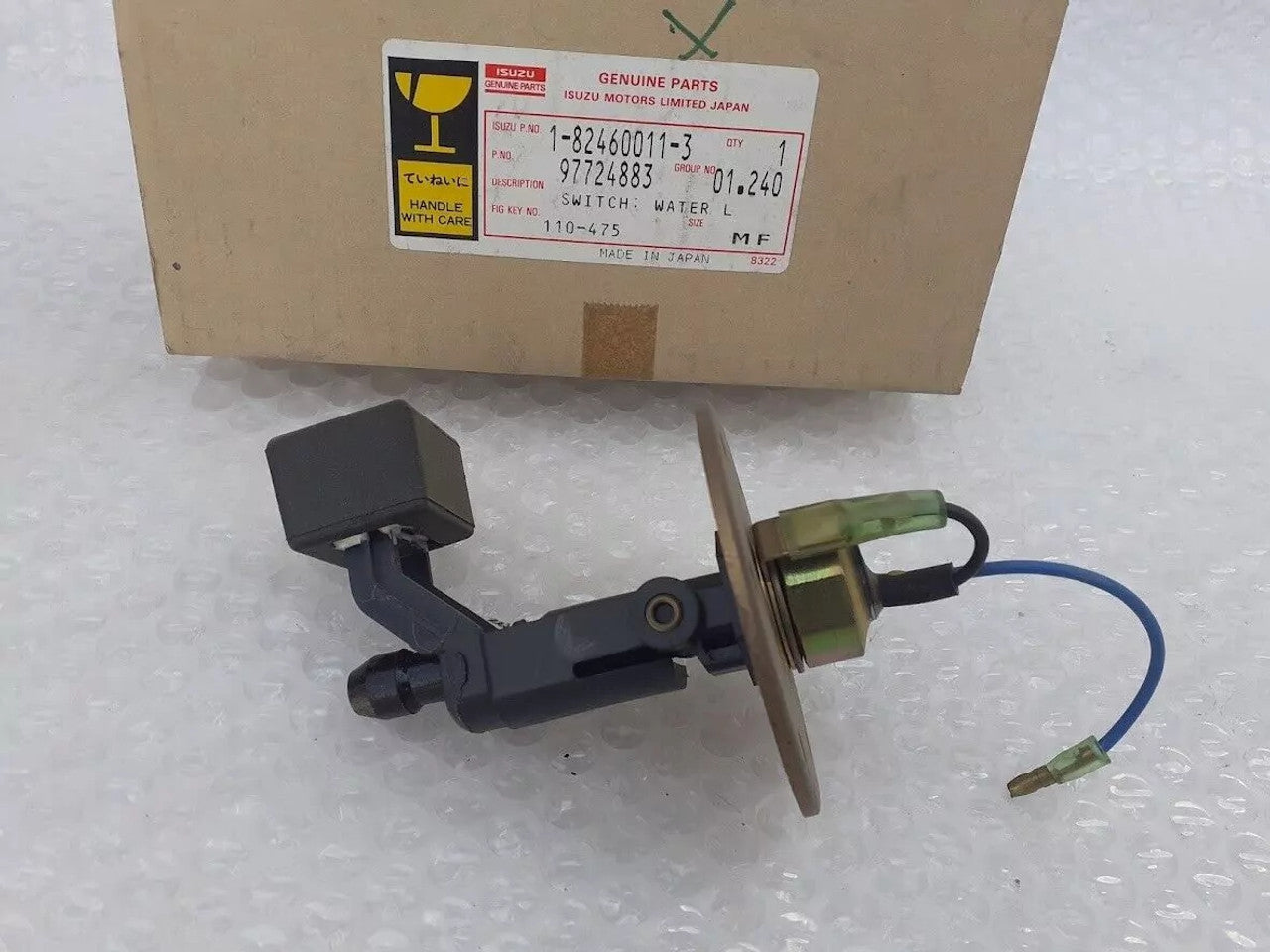 Water Level Switch fits Isuzu Bus Truck 1824600113 Genuine View Rear