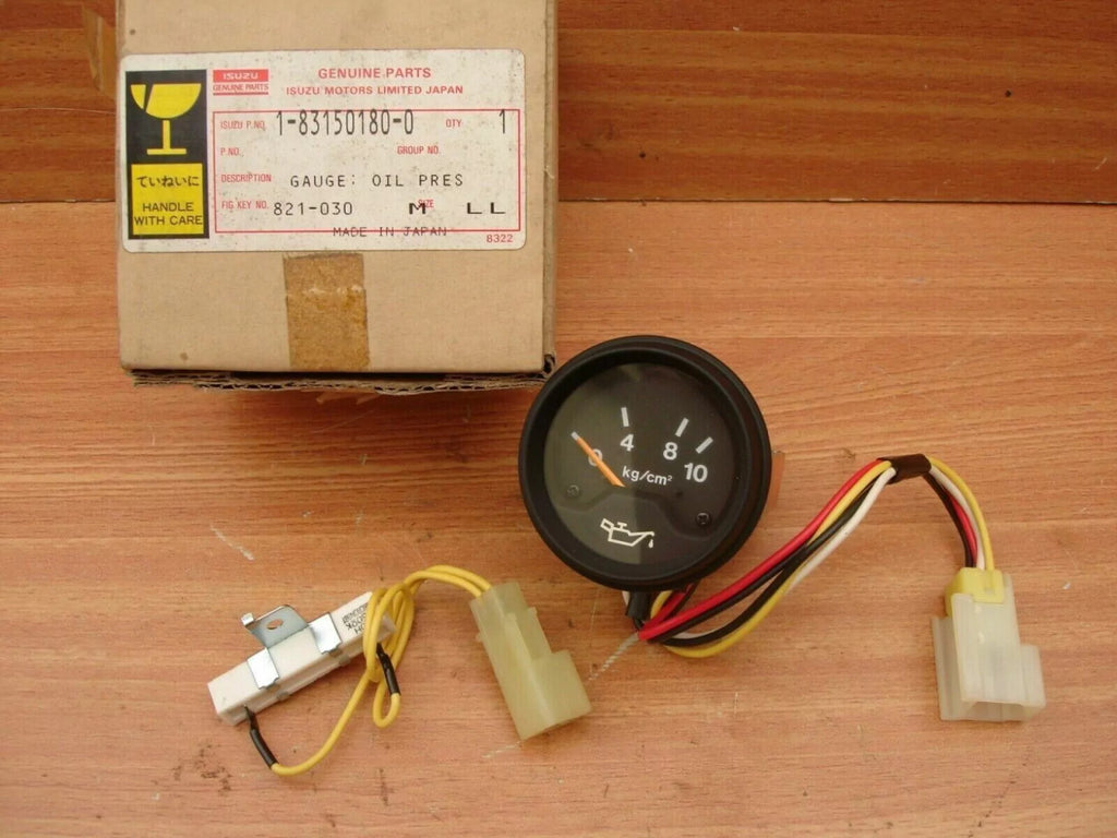 Oil Pressure Gauge fits Isuzu Truck Bus LV CTR CQR Hitachi Excavator Genuine 1831501800 View Front